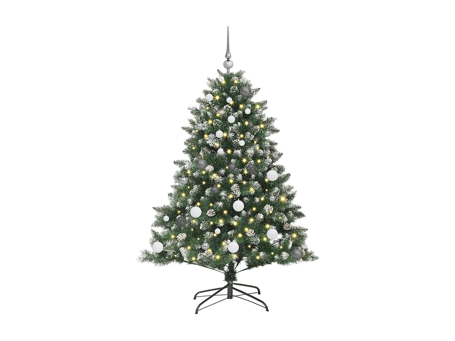 Sapin de Noël artificiel avec 150 LED Vert 105 x 105 x 150 cm