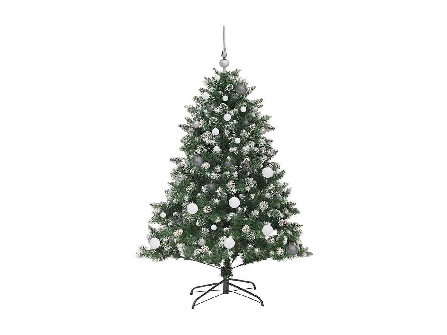 Sapin de Noël artificiel avec 150 LED Vert 105 x 105 x 150 cm