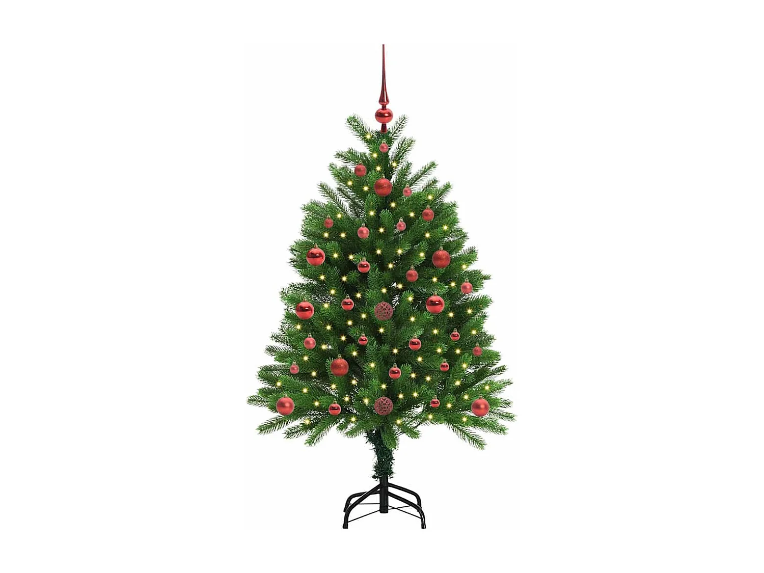 Kerstboom met 150 LED's met standaard Groen 120 cm PE