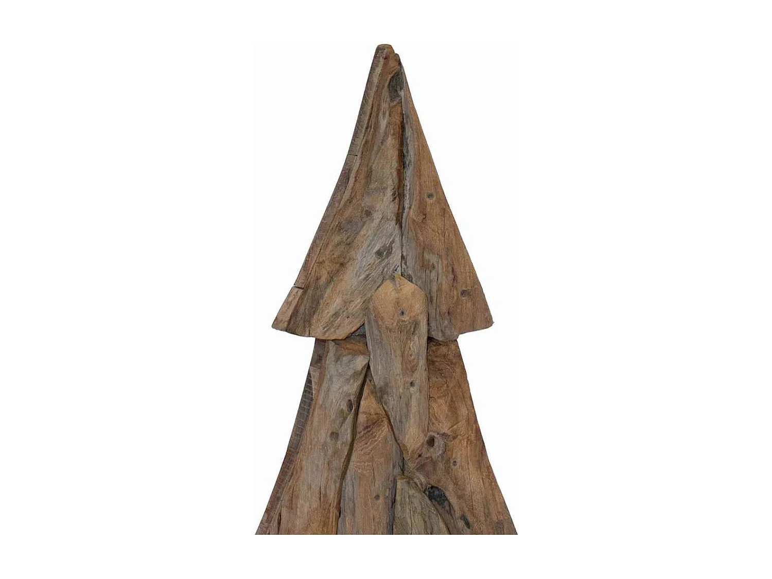 Weihnachtsbaum mit Ständer Braun 120 cm Massivholz Teak
