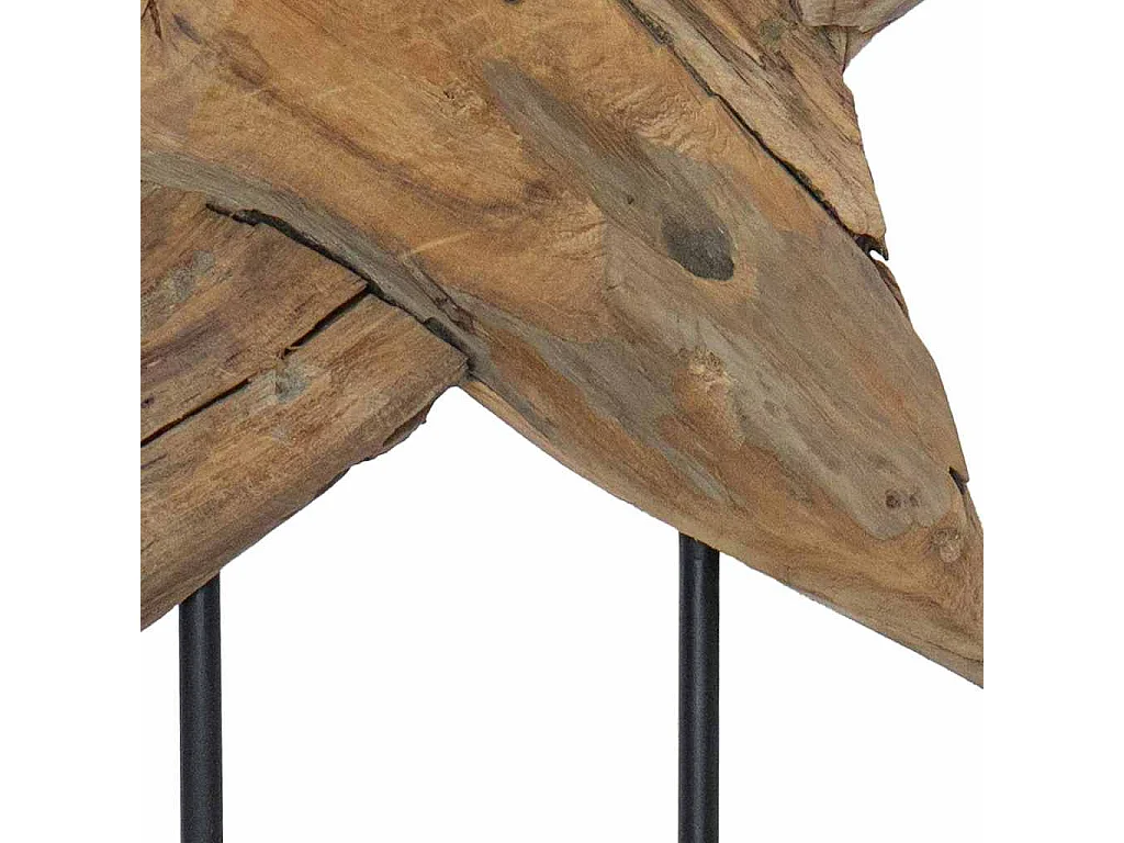 Étoile de Noël Marron 45 x 5 x 60 cm Bois de teck massif