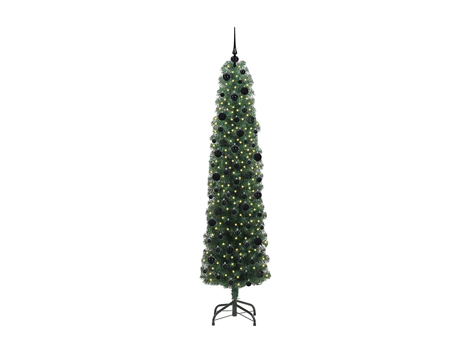 Albero di Natale artificiale Verde 240 cm PVC e acciaio e plastica