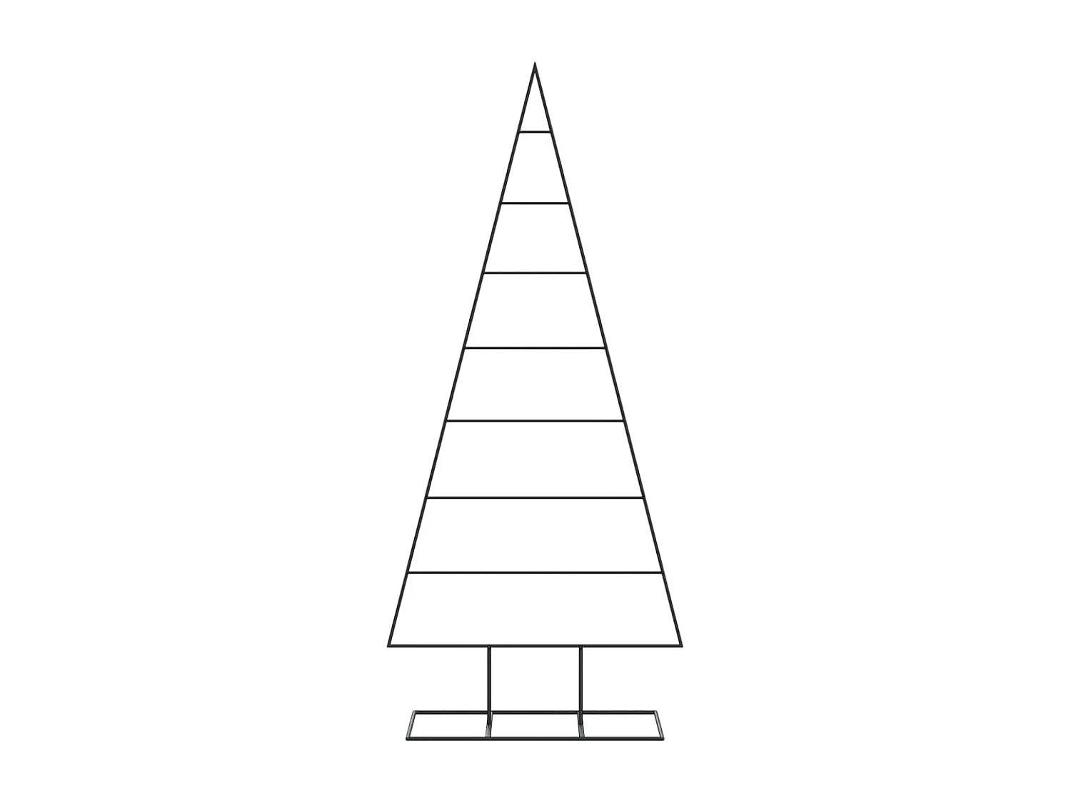 Arbre de Noël en métal pour décoration noir 180 cm