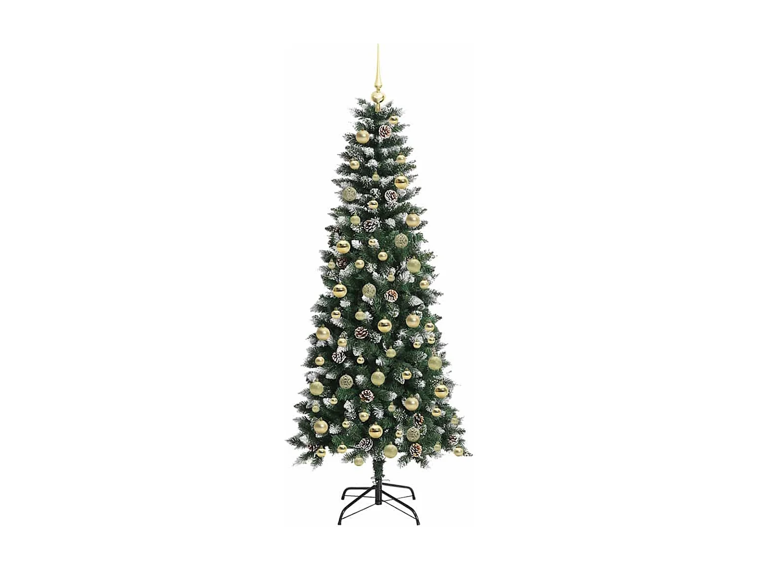 Albero di Natale artificiale con 300 LED Verde 76 x 76 x 180 cm