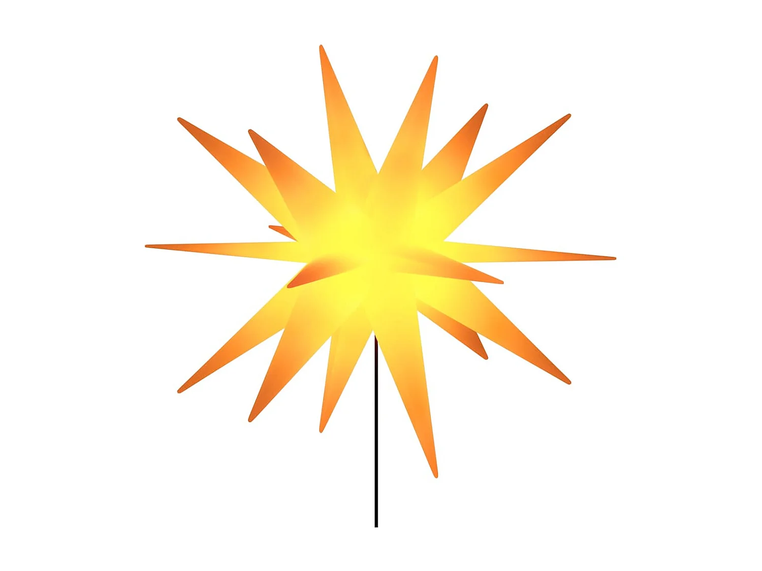 Luci di Natale con picchetti 3 pezzi LED flessibili gialli 35 cm