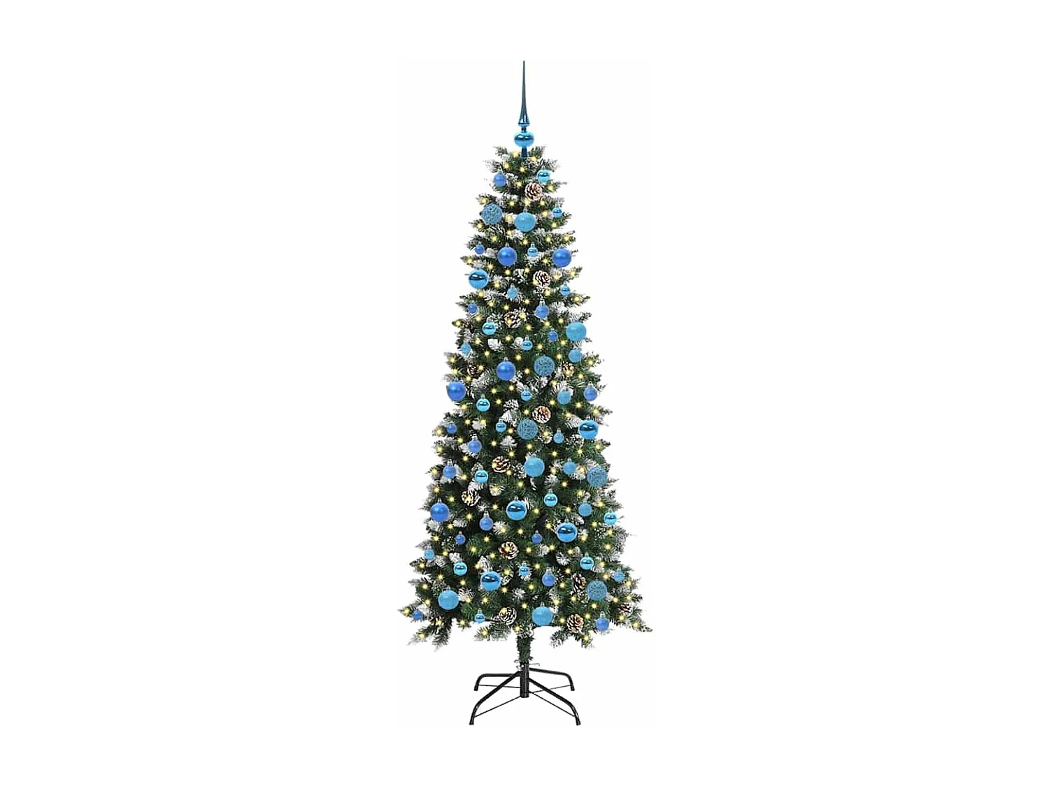 Albero di Natale artificiale con 300 LED Verde 76 x 76 x 180 cm