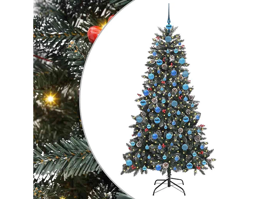 Sapin de Noël artificiel avec 300 LED Vert 99 x 99 x 180 cm