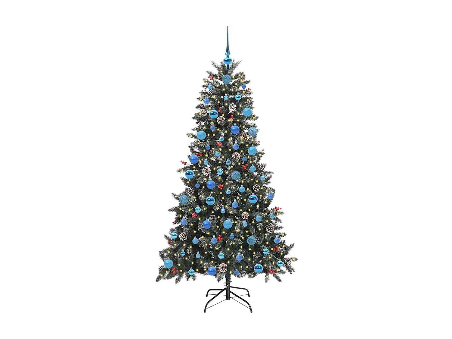 Sapin de Noël artificiel avec 300 LED Vert 99 x 99 x 180 cm