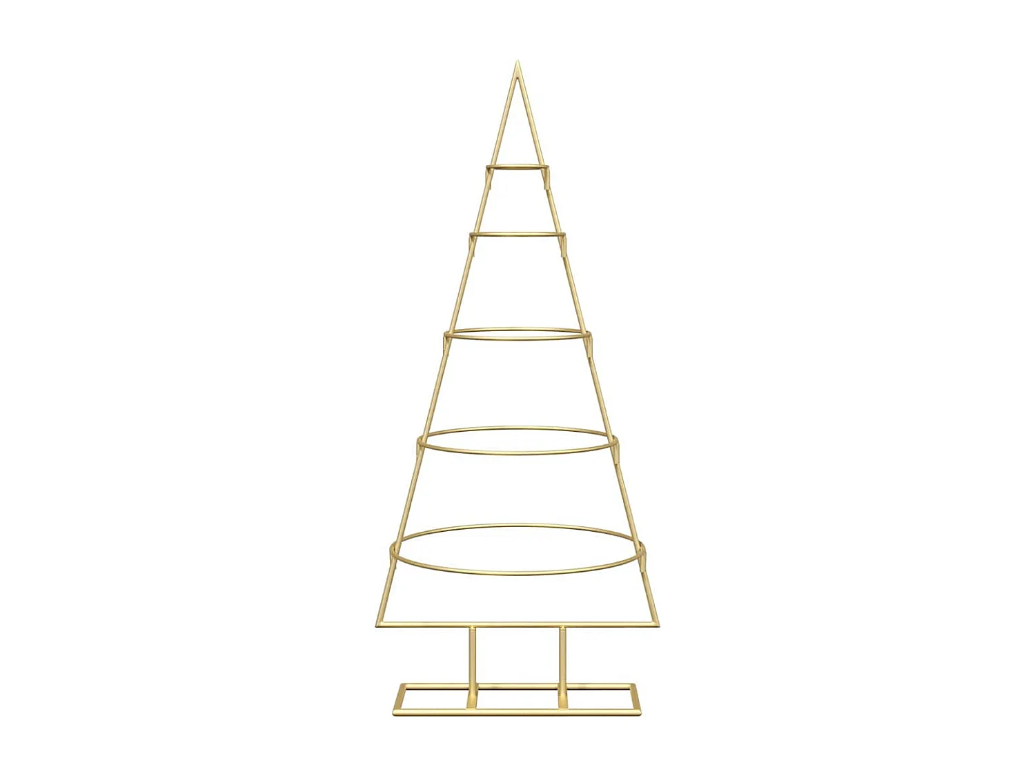 Arbre de Noël en métal Doré 90 cm Acier peint par poudre