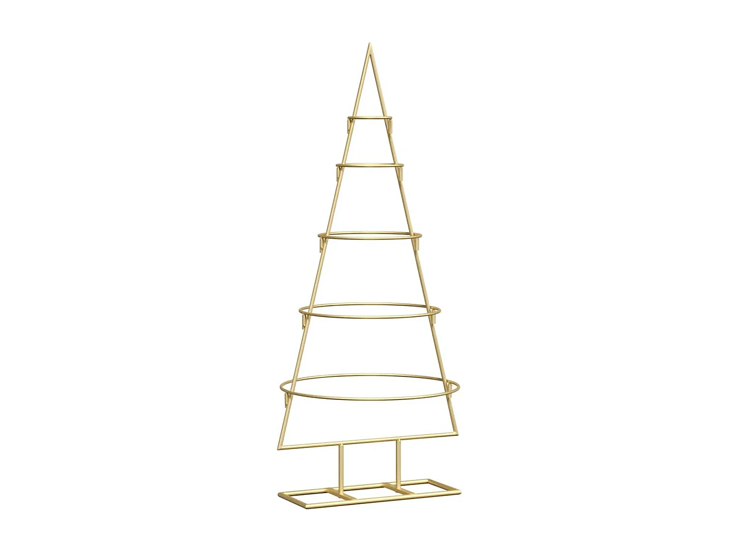 Arbre de Noël en métal Doré 90 cm Acier peint par poudre