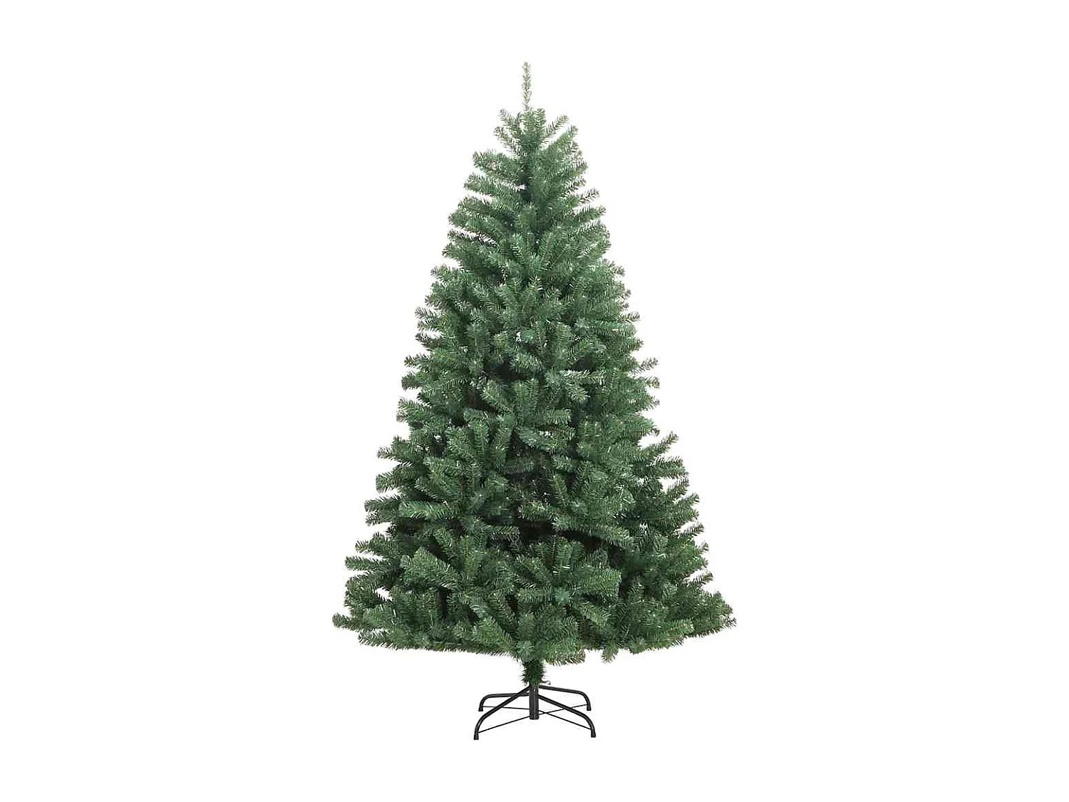 Künstlicher Weihnachtsbaum mit klappbaren Zweigen Grün 150 cm