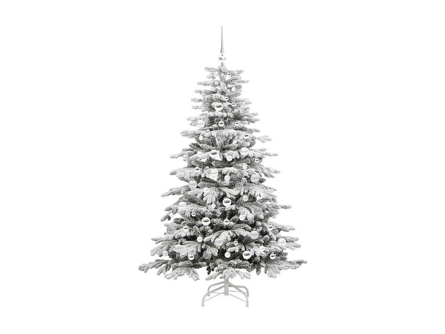 Sapin de Noël Artificiel à Branches Articulées Blanc 180 cm
