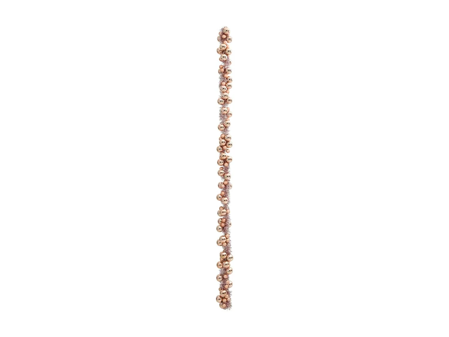 Guirlande de Boules de Noël Rose doré 186 cm Polystyrène