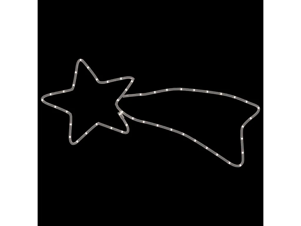 Kerstkomeetfiguur met 48 LED's Warm Wit 65x28 cm