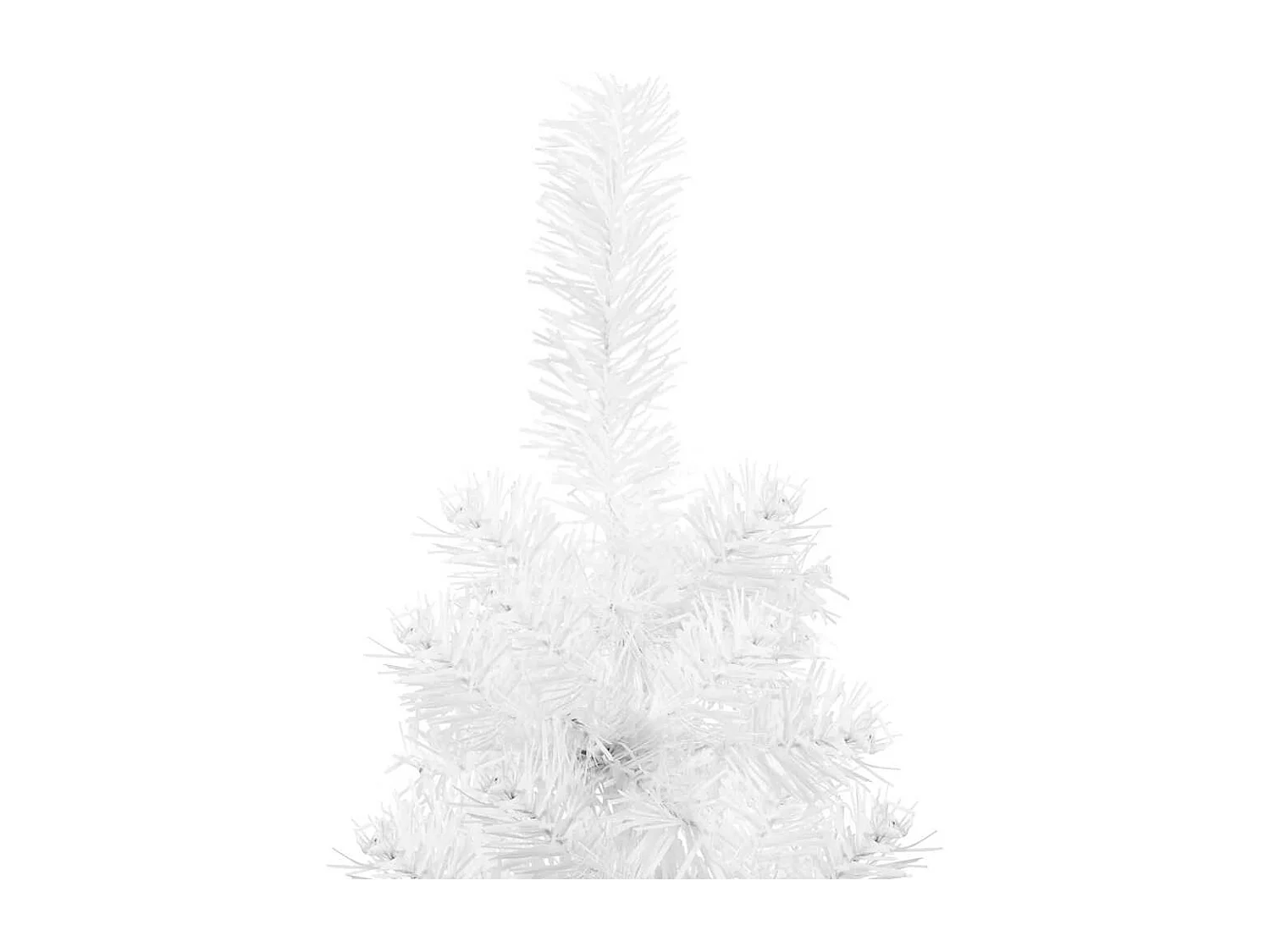 Albero di Natale artificiale mezzo sottile con supporto bianco 240 cm