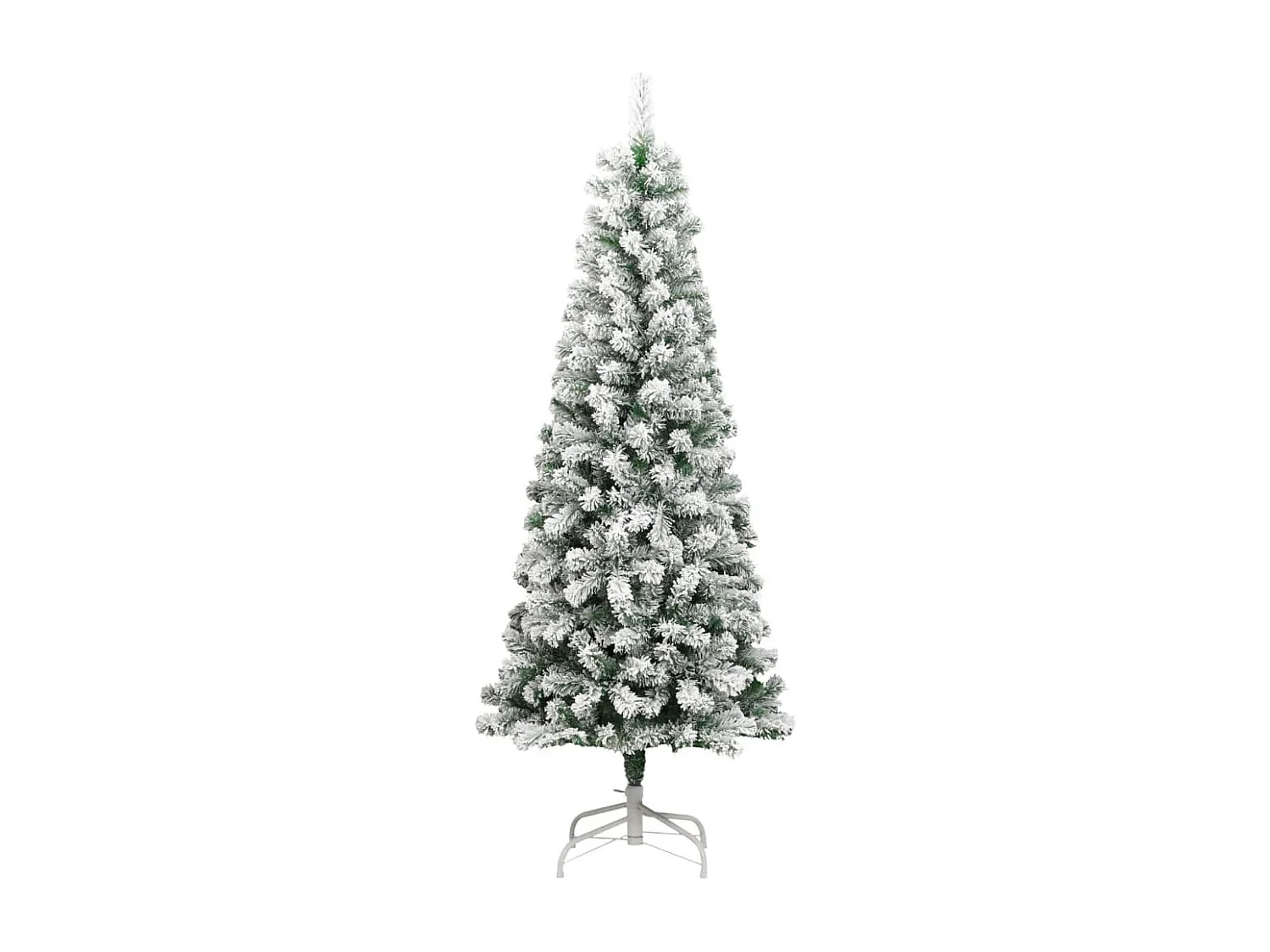 Künstlicher Weihnachtsbaum mit Scharnier und beflocktem Schnee, 240 cm