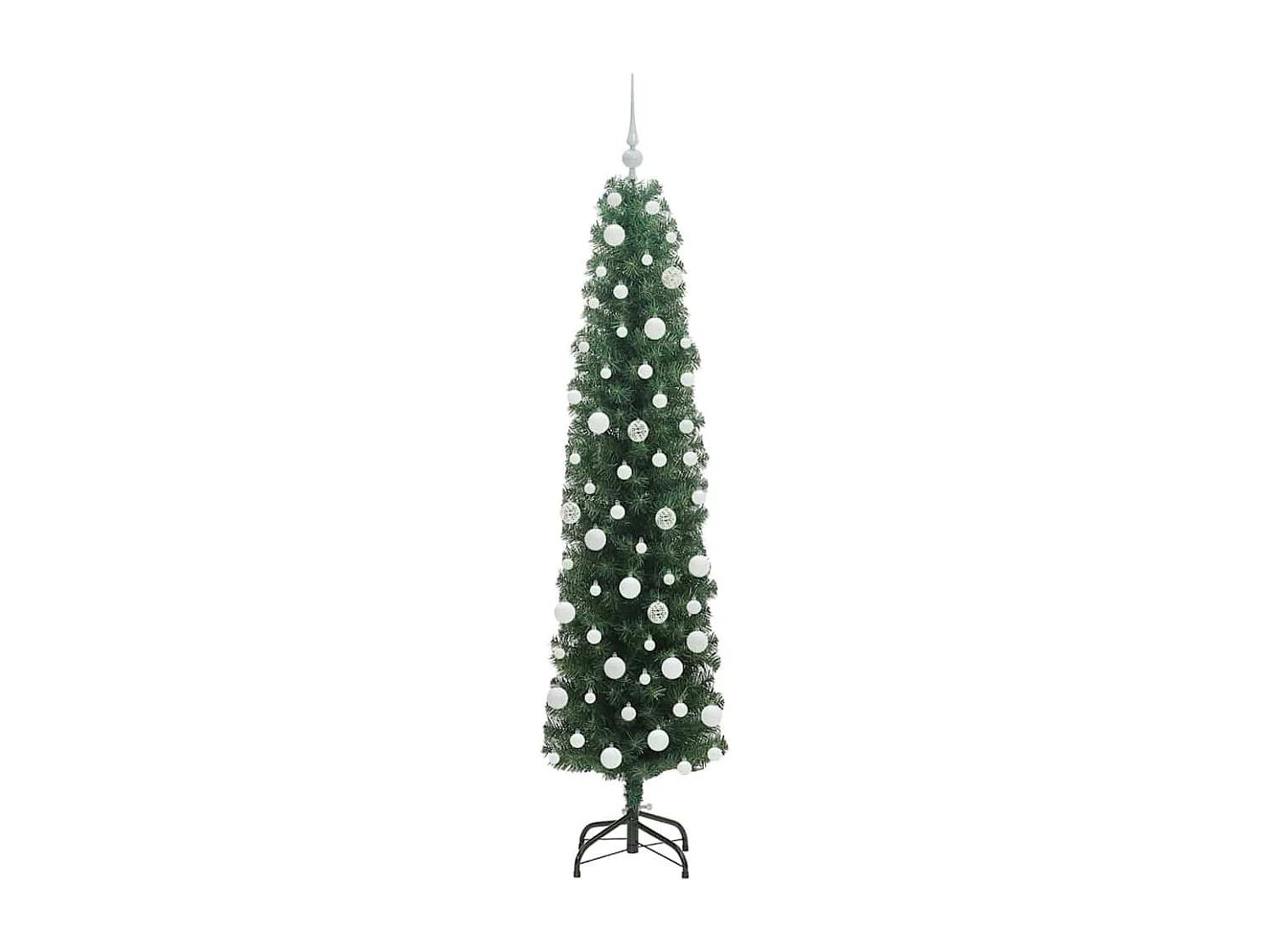 Albero di Natale artificiale Verde 180 cm PVC e acciaio e plastica