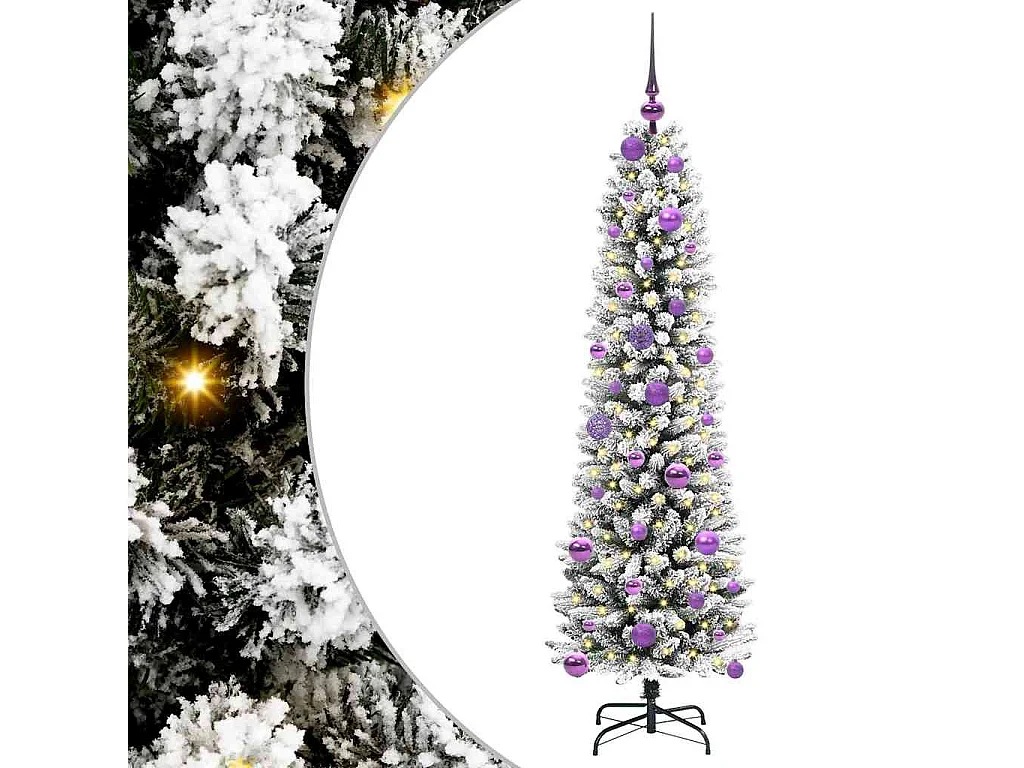 Künstlicher Weihnachtsbaum mit 150 LEDs Grün und Weiß 150 cm