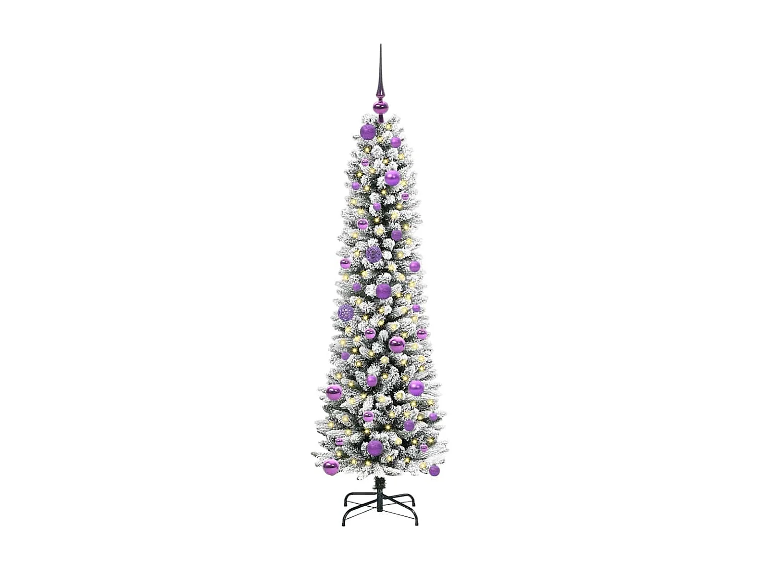 Künstlicher Weihnachtsbaum mit 150 LEDs Grün und Weiß 150 cm