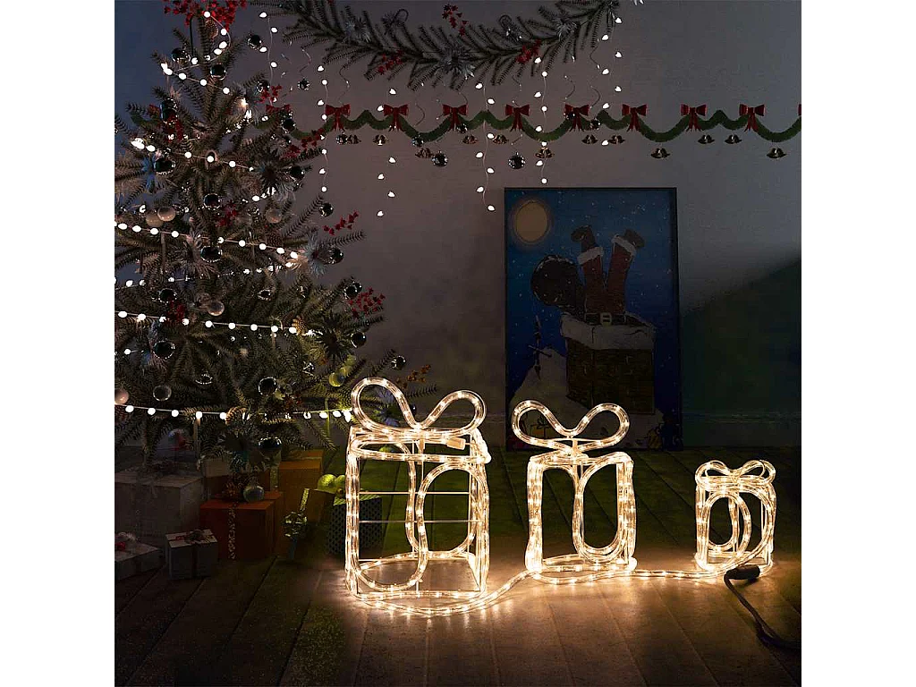 Decorazione natalizia con 180 LED per interni ed esterni