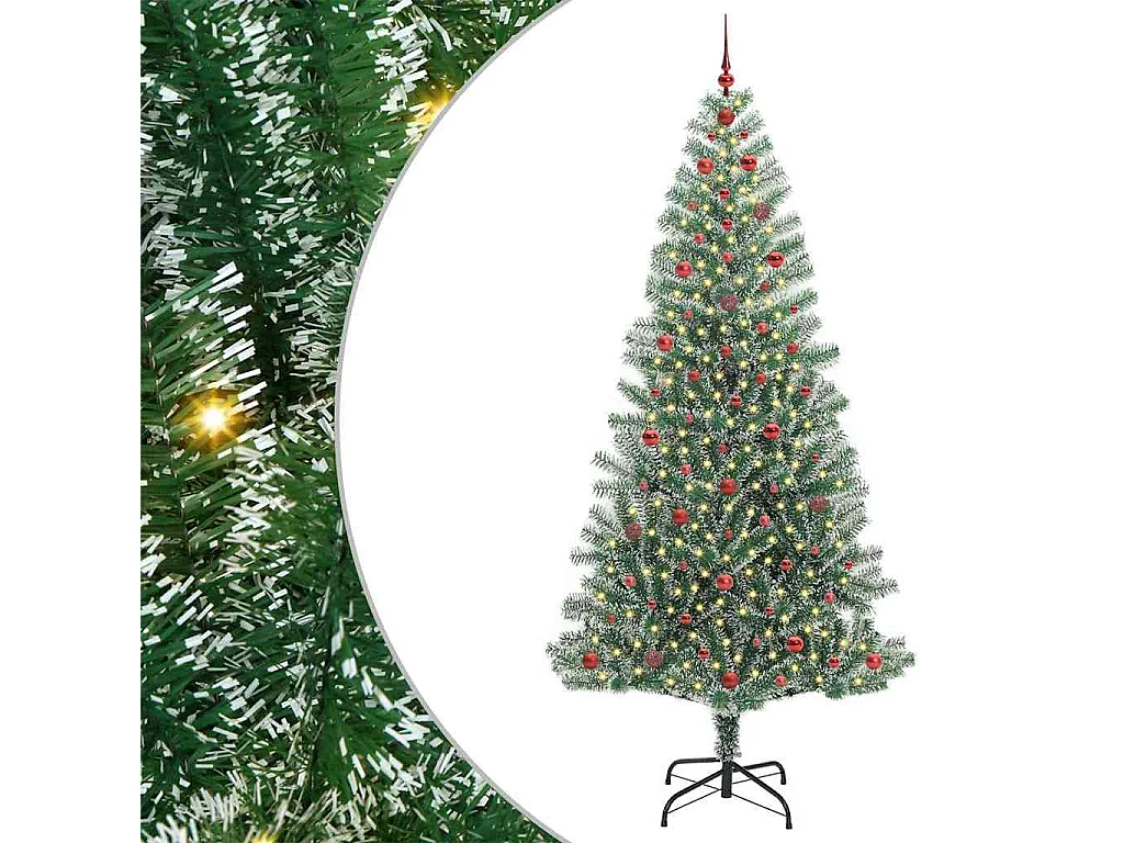 Albero di Natale artificiale a forma di fiocco di neve con luce LED