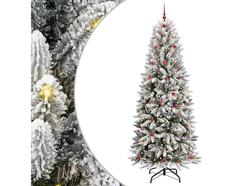 Kunstkerstboom met 300 LED's Wit 93 x 93 x 240 cm