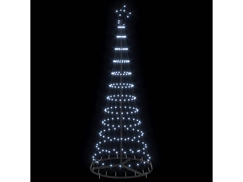 LED Weihnachtsbaum Kaltweiß 71 x 71 x 184,5 cm Metall