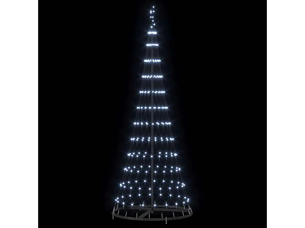 Albero di Natale a LED bianco freddo 71 x 71 x 184,5 cm in metallo
