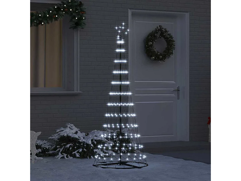 Albero di Natale a LED bianco freddo 71 x 71 x 184,5 cm in metallo