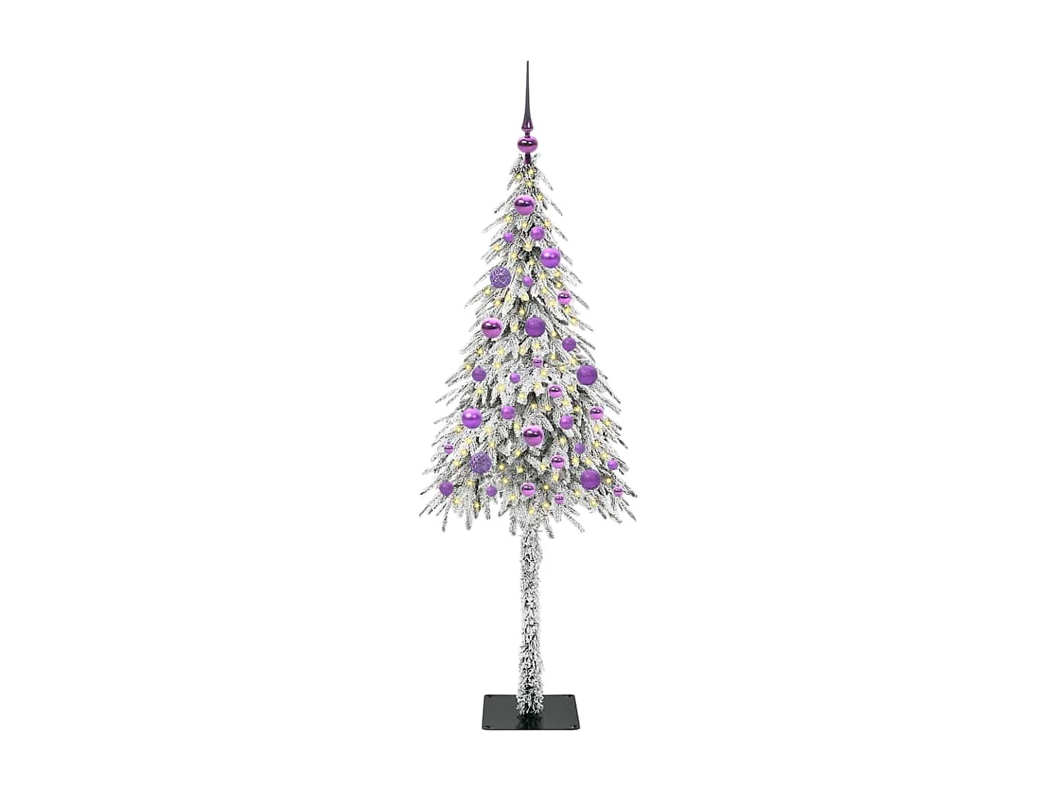 Sapin de Noël avec 150 LED Blanc 150 cm PE et Acier