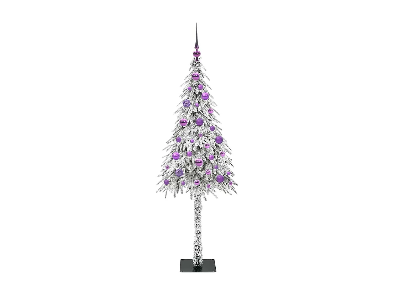 Sapin de Noël avec 150 LED Blanc 150 cm PE et Acier