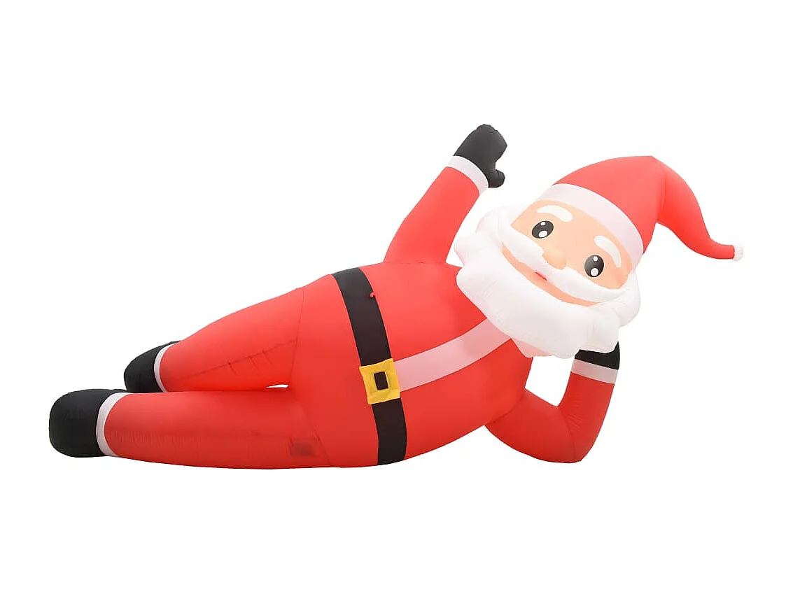 Père Noël gonflable LED IP44 Rouge 360 cm XXL