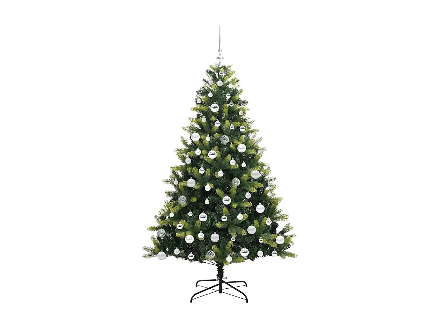 Flexibler künstlicher Weihnachtsbaum aus Silikon, 300 LEDs, 180 cm