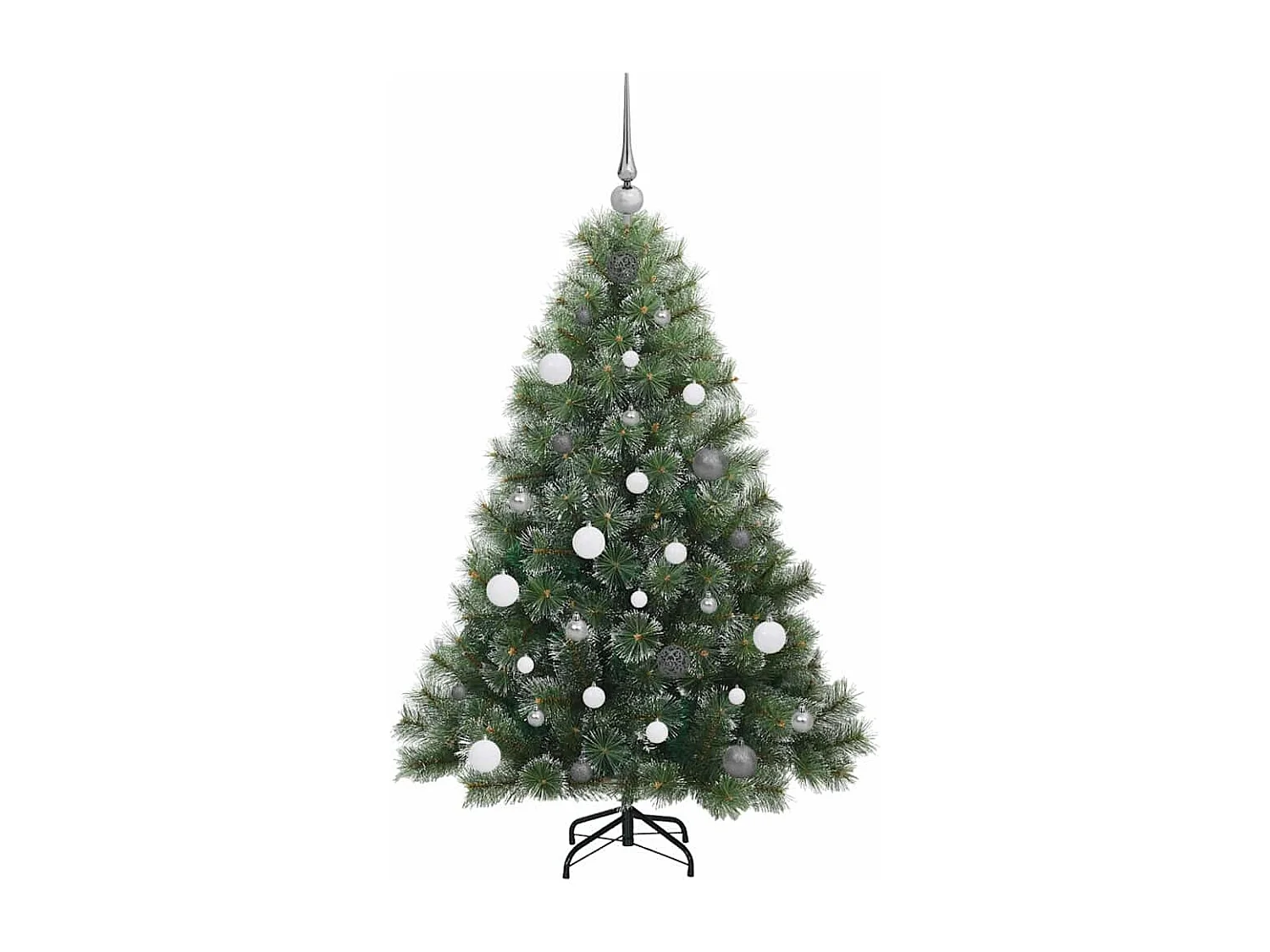 Kunstkerstboom met 150 LED's Groen 150 cm PE en PVC