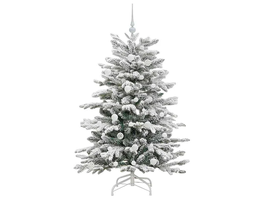 Sapin de Noël Artificiel à Branches Articulées Blanc 150 cm