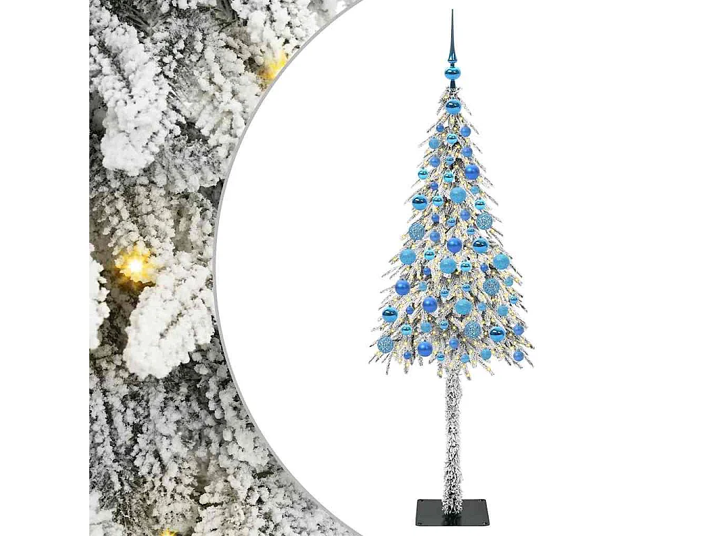 Kerstboom met 300 LED's Wit 180 cm PE en Staal