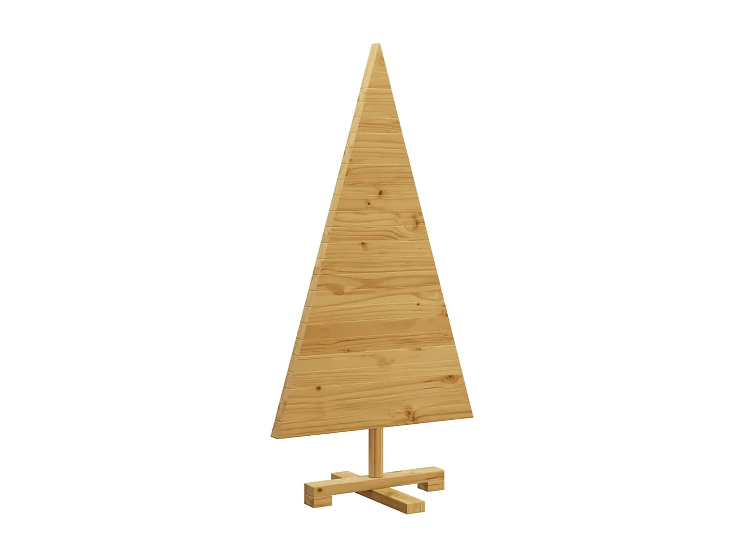 Arbres de Noël avec support Marron 90 cm Bois massif en pin
