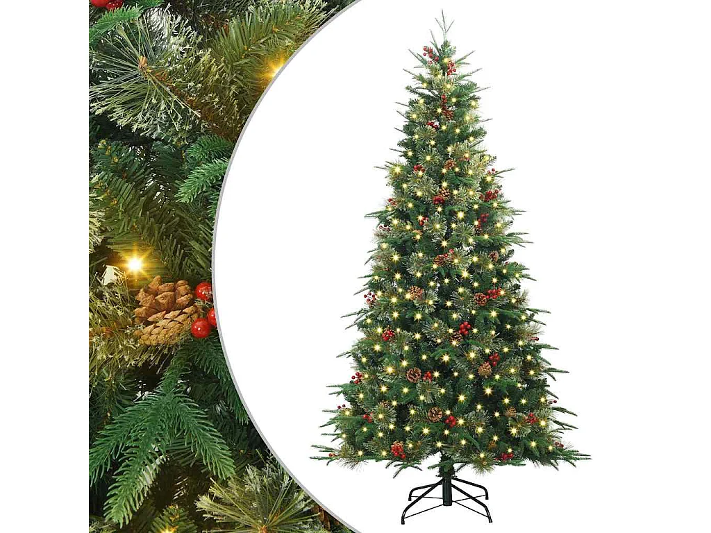 Sapin de Noël Artificiel à Branches Articulées Vert 180 cm