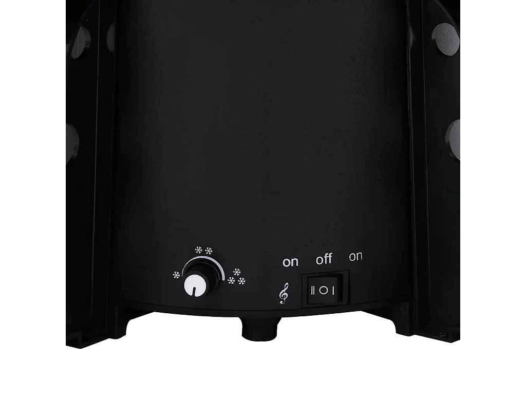 Albero di Natale innevato con base a ombrellone nero 170 cm PVC