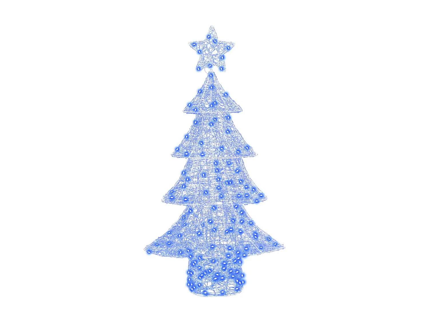Sapin de Noël avec 160 LED Bleu 150 cm Acrylique