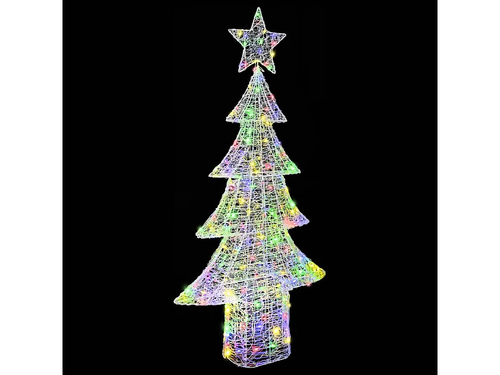Kerstboom met 240 LED's Multicolor 180 cm Acryl