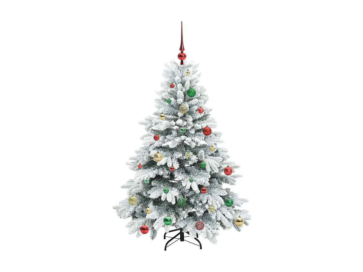 Künstlicher Weihnachtsbaum mit 150 LEDs Grün 150 cm PE und PVC