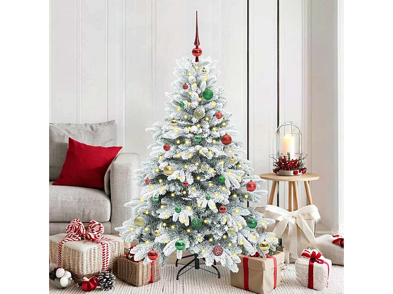 Künstlicher Weihnachtsbaum mit 150 LEDs Grün 150 cm PE und PVC