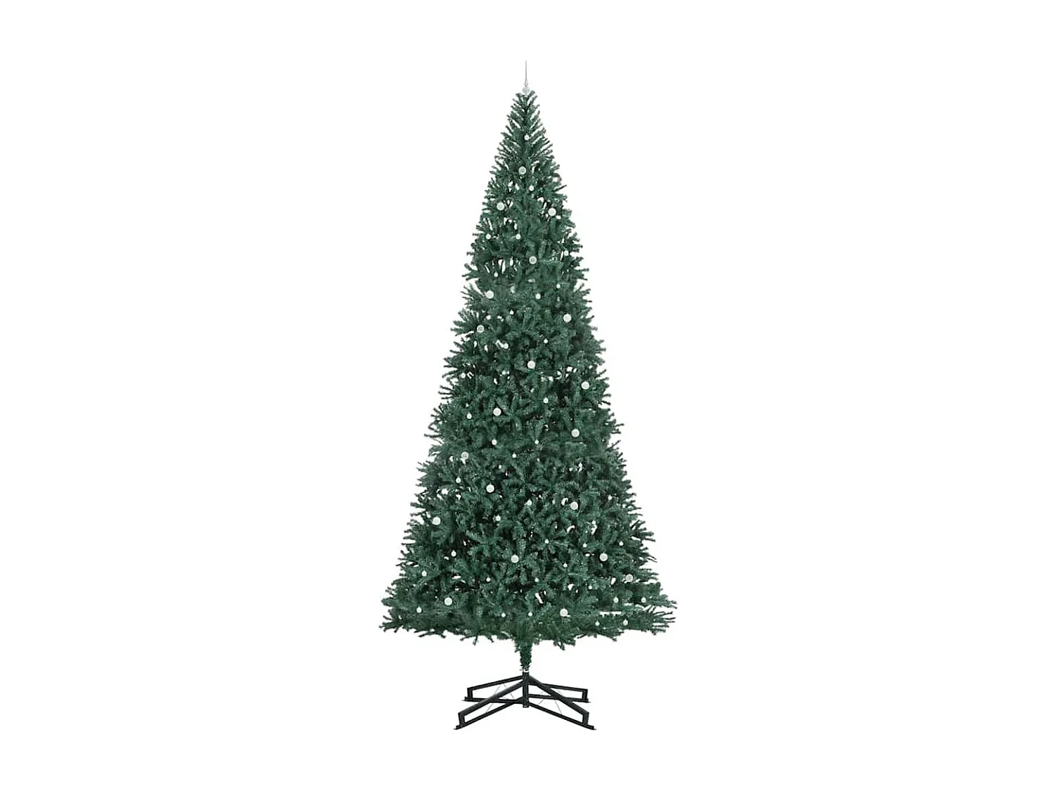 Albero di Natale artificiale preilluminato con set di palline
