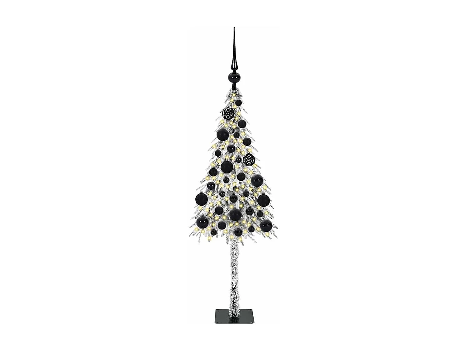 Sapin de Noël avec 150 LED Blanc 120 cm PE et Acier