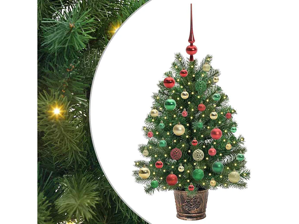 Sapin de Noël artificiel avec 150 LED Vert 95 cm PE et PVC