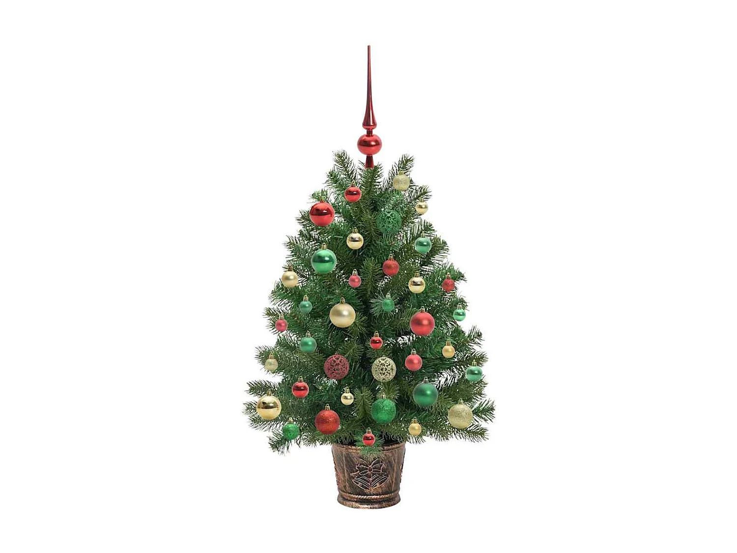 Sapin de Noël artificiel avec 150 LED Vert 95 cm PE et PVC