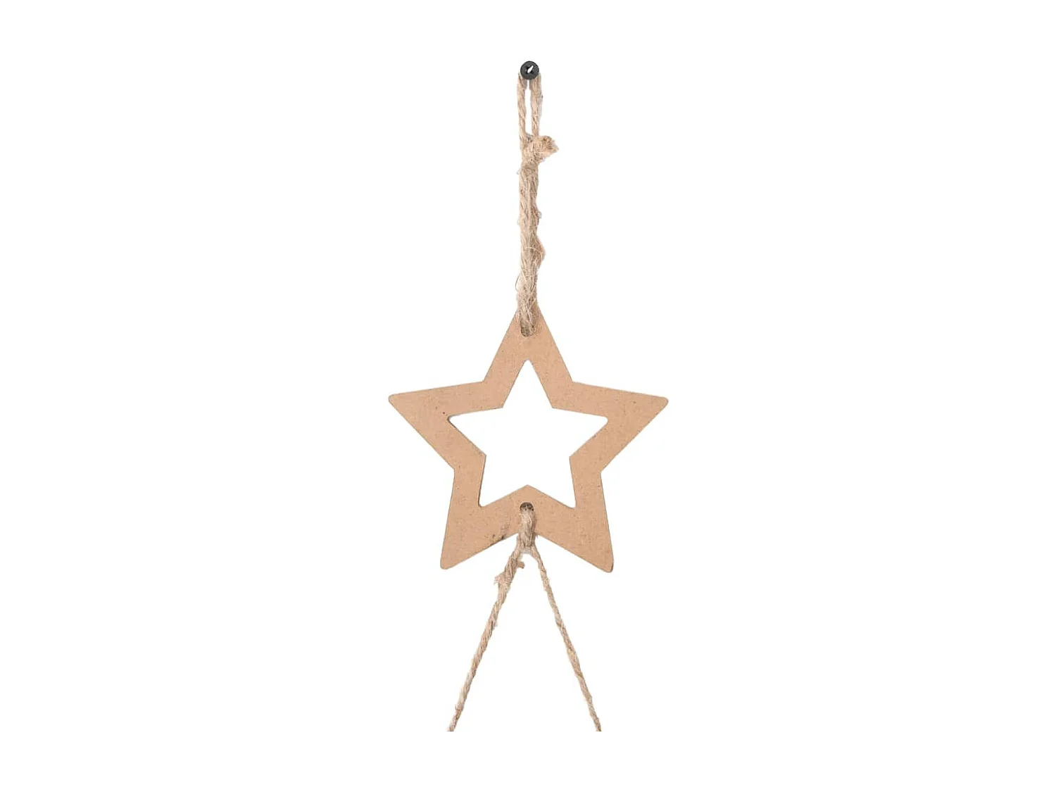 Hängender Weihnachtsbaum mit Sternspitze 100 x 210 cm Naturzweig