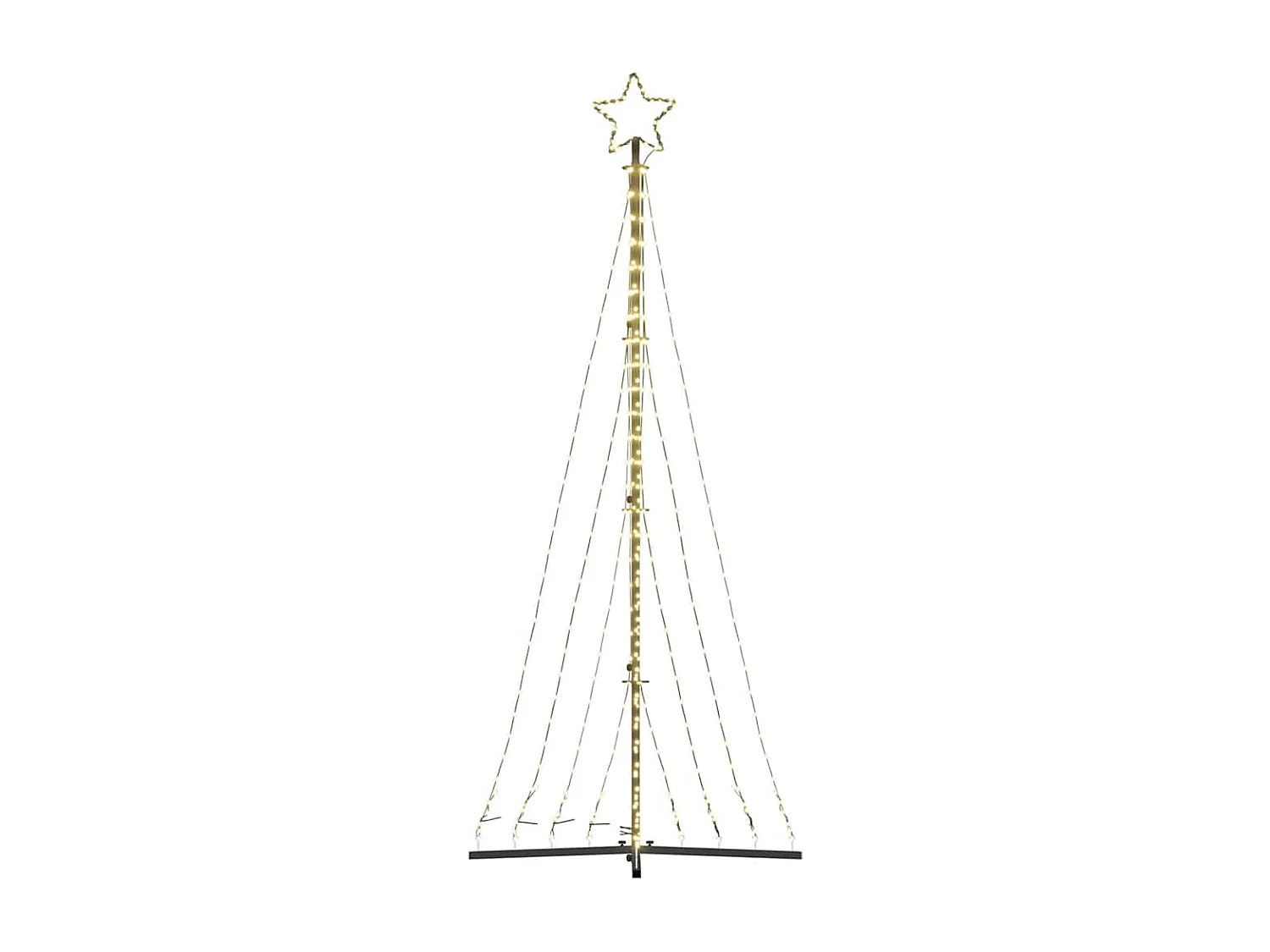 LED-kerstboom 447 warmwitte LED's 249 cm