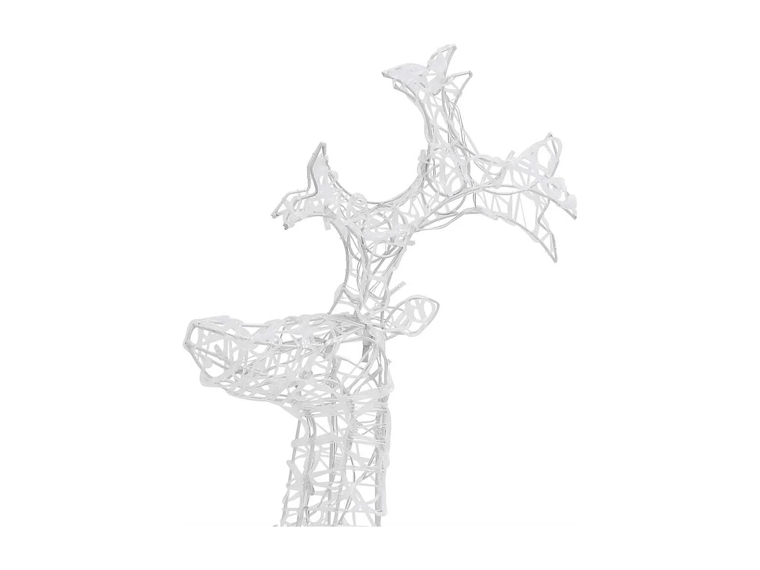 Décorations de Noël de renne 3 pcs 60x16x100 cm Acrylique